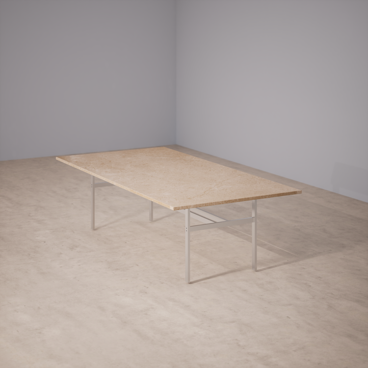 Dinner Table: Travertine