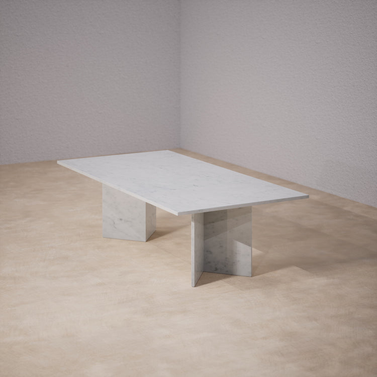 Dinner Table: Bianco Carrara