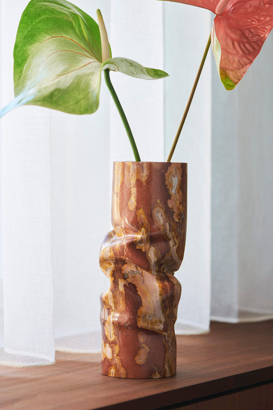 Meta Vase (Sicilian Jasper) by NomNom Studio