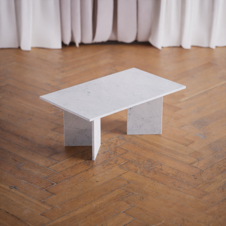 Side/Sofa Table: Bianco Carrara